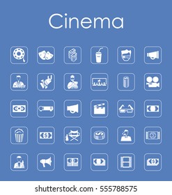 Set of cinema simple icons