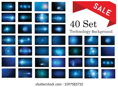 Set of Circle Abstract Digital Technology UI Futuristic HUD Virtual Interface Elements Sci- Fi Modern User For Graphic Motion, Theme Technology, Game Control, Elements of Background Hi-tech or Design