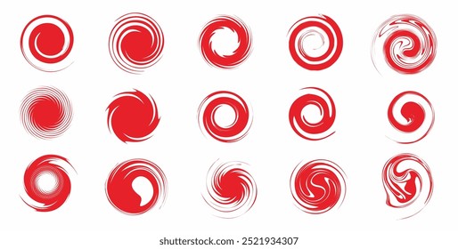 Conjunto de pontos abstratos circulares. coleção de cata-vento vetorial