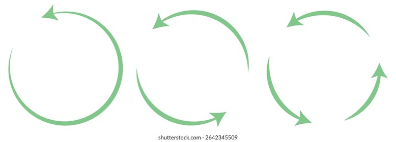 Set of circle arrow vector icons. Reload sign and symbol. Refresh icon vector illustration. 