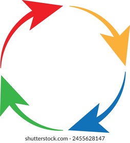 Set of circle arrows.  rotate arrow and spinning loading symbol. Circular rotation loading elements eps 10.       