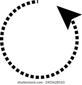 Set of circle arrows.  rotate arrow and spinning loading symbol. Circular rotation loading elements eps 10.       