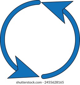 Set of circle arrows.  rotate arrow and spinning loading symbol. Circular rotation loading elements eps 10.       