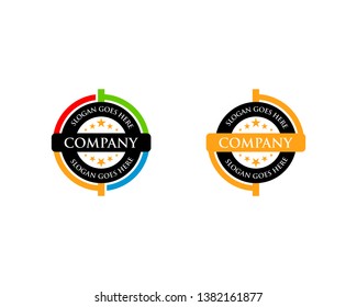 Set of Circle badge logo vector illustration