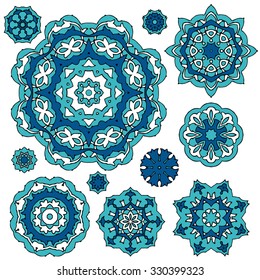 Set of circle design.  Vector illustration.