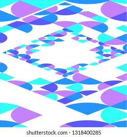 Set of circle geometric design cards. Design for tiles, covers, posters, flyers and banners. - Vector graphics