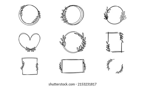 Set circle  isolated on white background. Vector Illustration EPS 10
