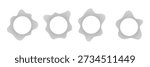 Set of Circle lines icon collection. Circle Sound wave line symbol.