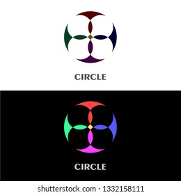 Set of Circle Symbol Design Element Emblem