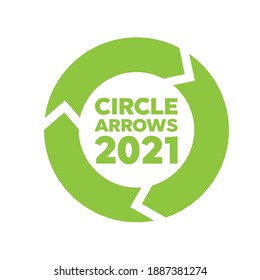 Set of circle vector arrows. Reload and rotation loop sign. Arrows business infographic vector 