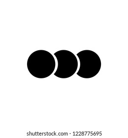 Set of circle vector icon