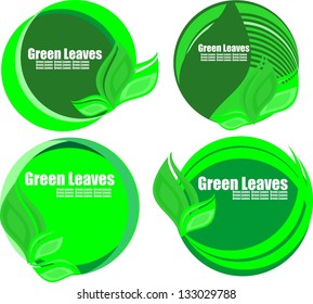 Set of circles with leaves