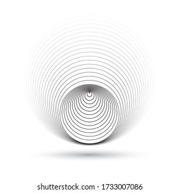 set of circles like optical illusion