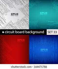 set of circuit board pattern. abstract technology hi-tech circuit board texture 