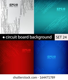 set of circuit board pattern. abstract technology hi-tech circuit board texture 