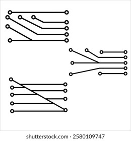 Set of Circuit technology logo vector template.	
circuit board icon vector.Central processing unit, computer processor, chip symbol. Abstract technology logo.