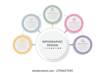 Conjunto de diagrama de diseño circular infografía elemento de Plantilla. diagrama de diseño circular circular con 6 lista de pasos. Se puede utilizar para folleto, diagrama, flujo de trabajo, línea de tiempo, Diseño web.