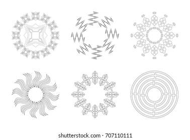 Set of circular patterns