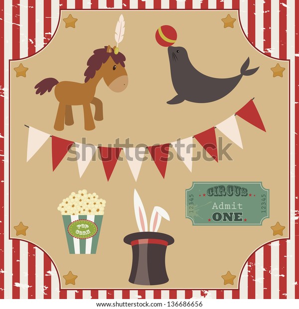 free circus vector clipart