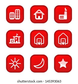 set of city icon, vector