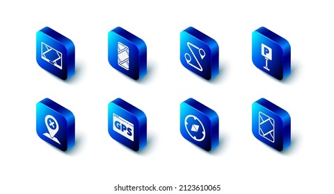 Set City map navigation, Route location, Parking, Gps device with, Compass, Location and  icon. Vector