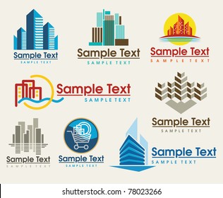 the set of city skyline signs