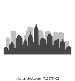 Set of cityscape background. Skyline silhouettes. Modern architecture. Horizontal banner with megapolis panorama. Vector illustration.