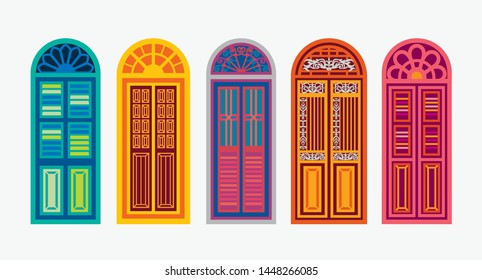 A set of classic doors.