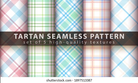 Legen Sie ein klassisches, nahtloses Tartan-Muster fest.