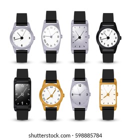 Set of classic watches