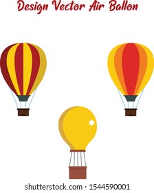 Set classical balloons to travel by air. Vector, illustration isolated on white background EPS10. - Vector