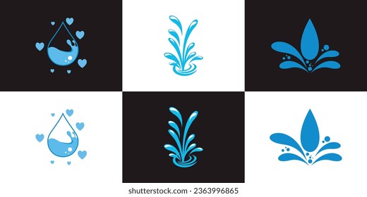 Set clean logo design with unique style concept Premium Vector