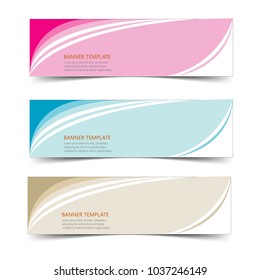 set of clean modern banner label sticker templates vector isolated