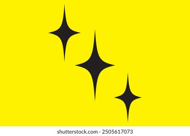 Conjunto de iconos de brillo limpio. Señal de chispa. Símbolo de flash. Diseño de Vector de Formas de estrella centelleante.
