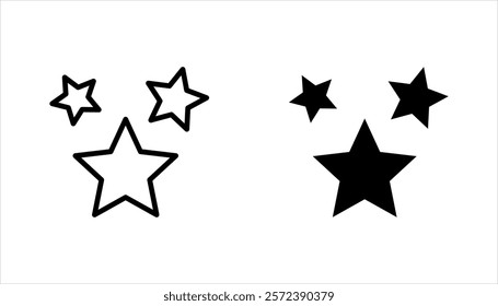 Set of Clean shining icons. Sparkle Sign. vector illustration on white background