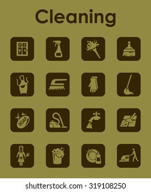 It is a set of cleaning simple web icons