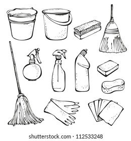 Cleaning Supplies Isolated Stock Vectors, Images & Vector Art ...