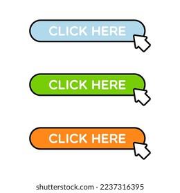 Juego de botones de clic aquí