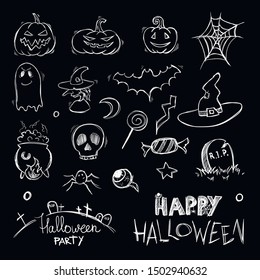 Set of cliparts for Halloween