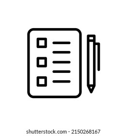 Set Of Clipboard. Notepad Icons. Pen And Page. Vector Clipart Isolated On Transparent Background.