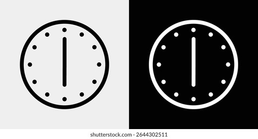 A set of clock icons that can be used for time, education, and other scenes