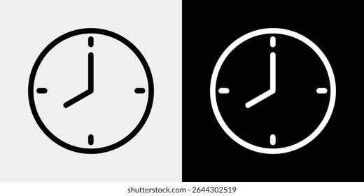 A set of clock icons that can be used for time, education, and other scenes