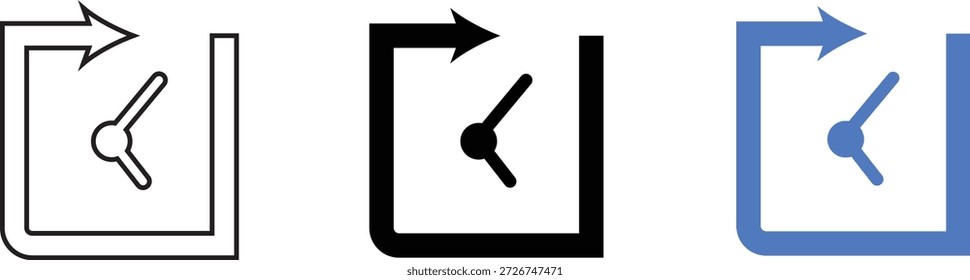 Conjunto de iconos de reloj. Reloj, time.on fondo blanco 