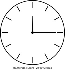 set of clock simple minimalist 