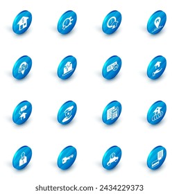 Set Reloj, Tiempo es dinero, Ubicación casa, llave, Casa con percant, Inmobiliaria en línea, Icono de Inmobiliario y Alquiler. Vector