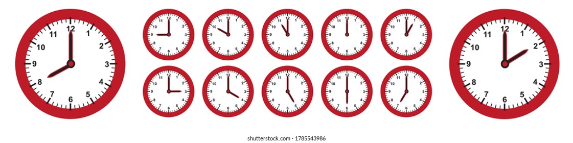 12,013 Clock Clipart Stock Vectors, Images & Vector Art | Shutterstock