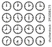 Set of clocks for every hour