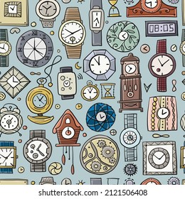 Set Uhren und Uhren in verschiedenen Stilen. Retro und moderne Kollektion für Ihr Design