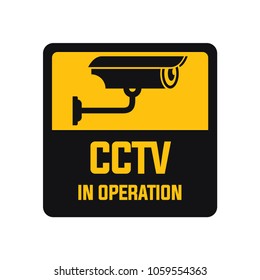 set of Closed Circuit Television (CCTV) Signs.