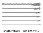 Set of closed zipper locks